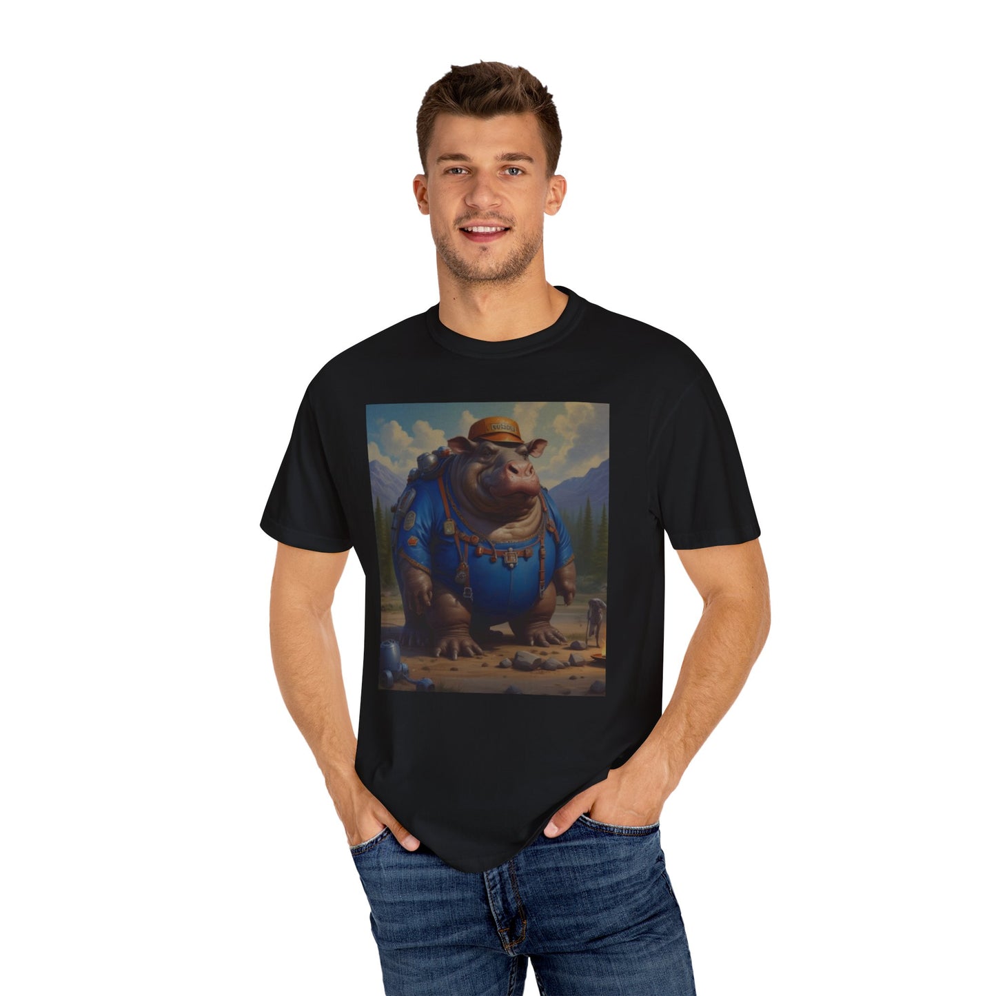 Unisex Garment-Dyed T-shirt hippo  Wendy  hydro canadian