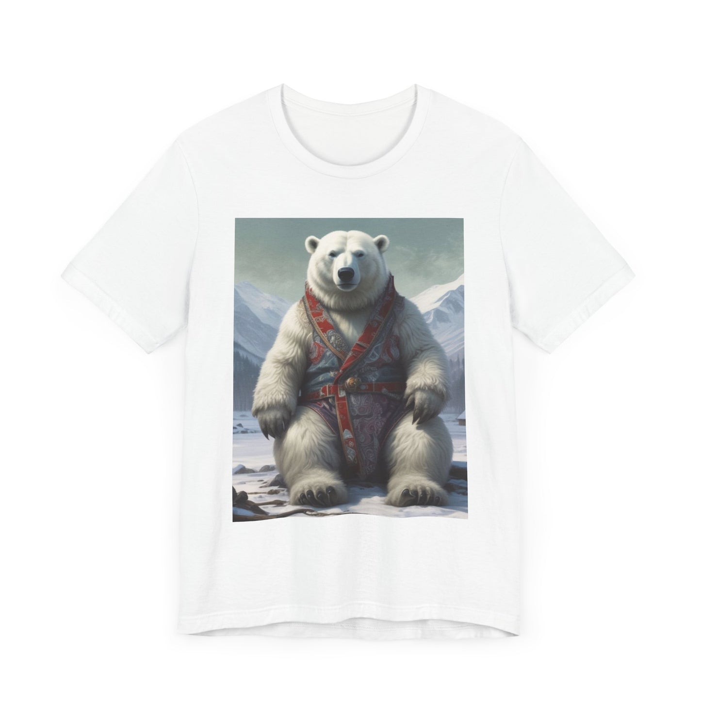 Unisex Jersey Short Sleeve Tee polar bear king Mr c River's canadian