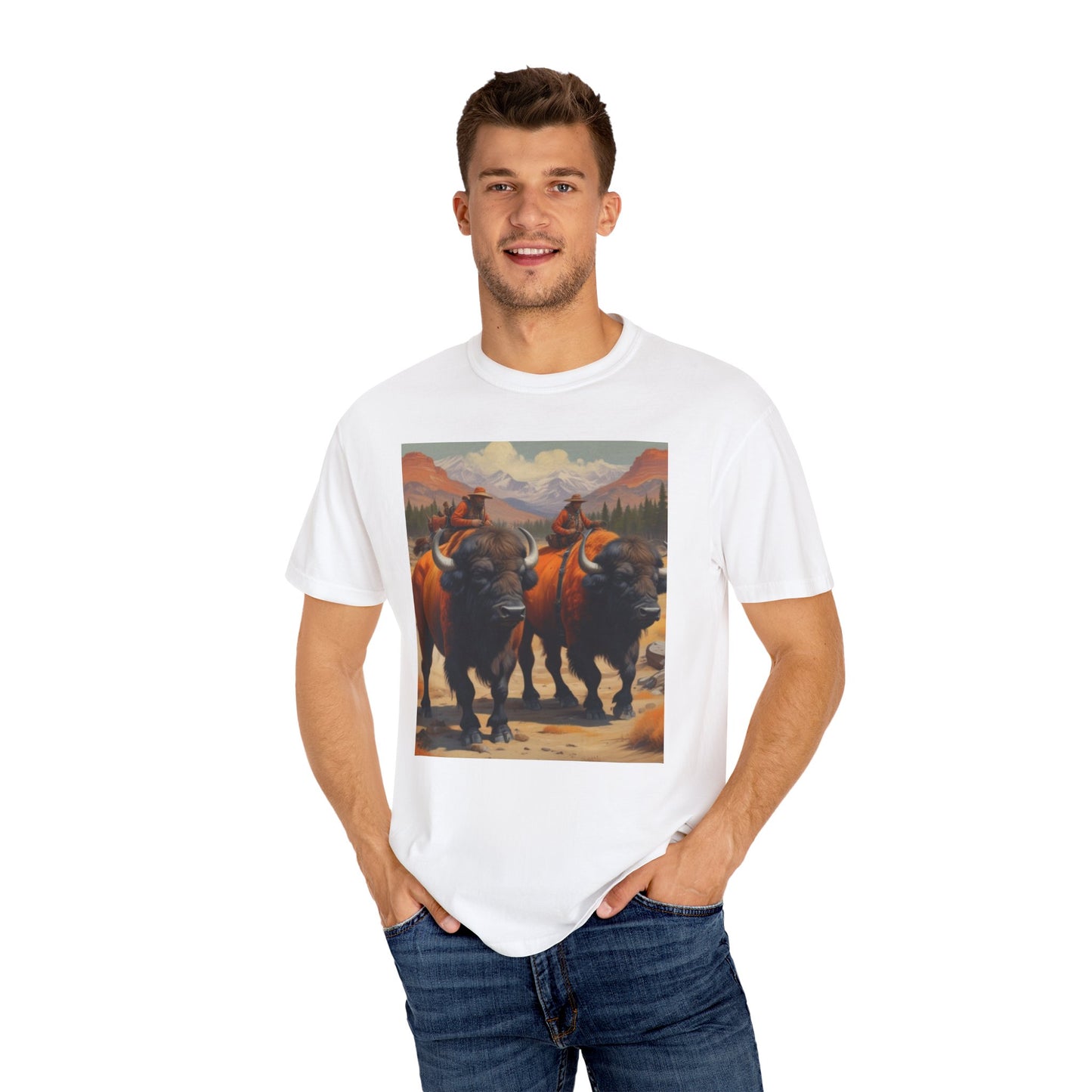 Unisex Garment-Dyed T-shirt buffalo  envy  bringing out the boys canadian artic