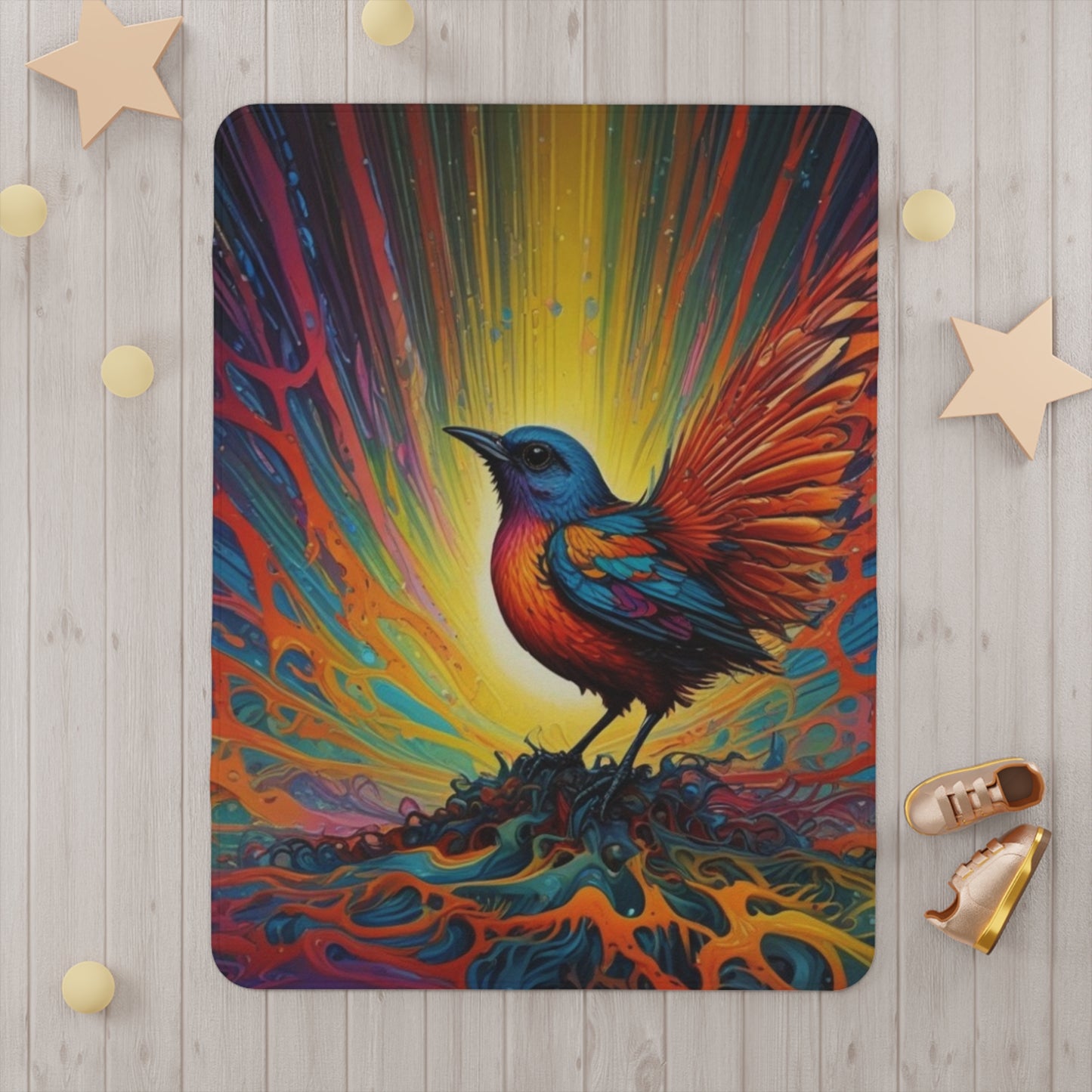 Toddler Blanket bird beauty