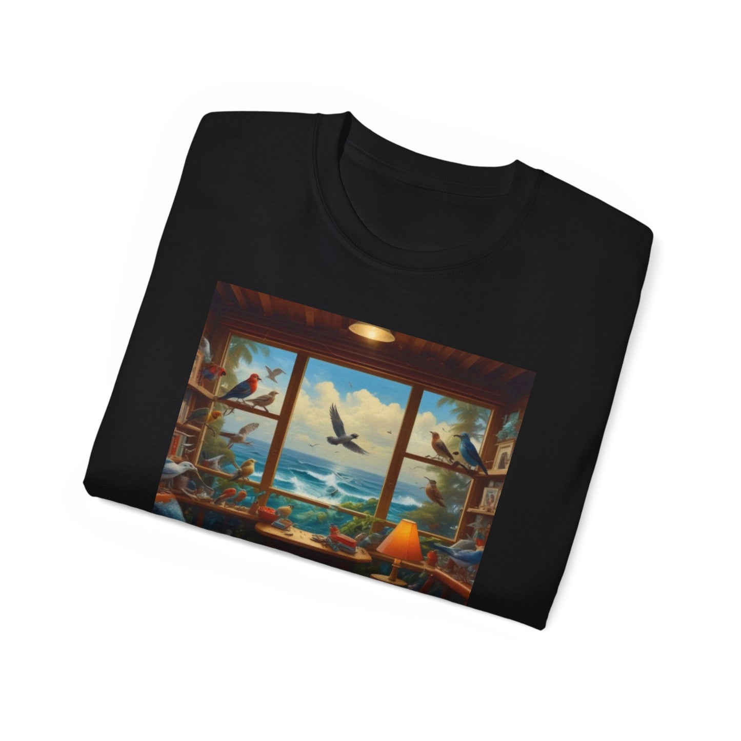 Unisex Ultra Cotton Tee Sea birds  sunday at the lake canadian