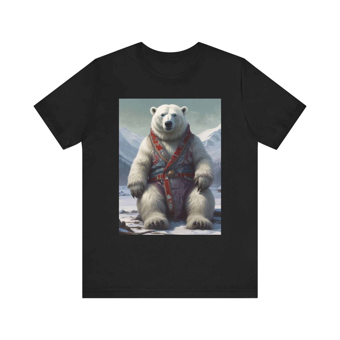 Unisex Jersey Short Sleeve Tee polar bear king Mr c River's canadian