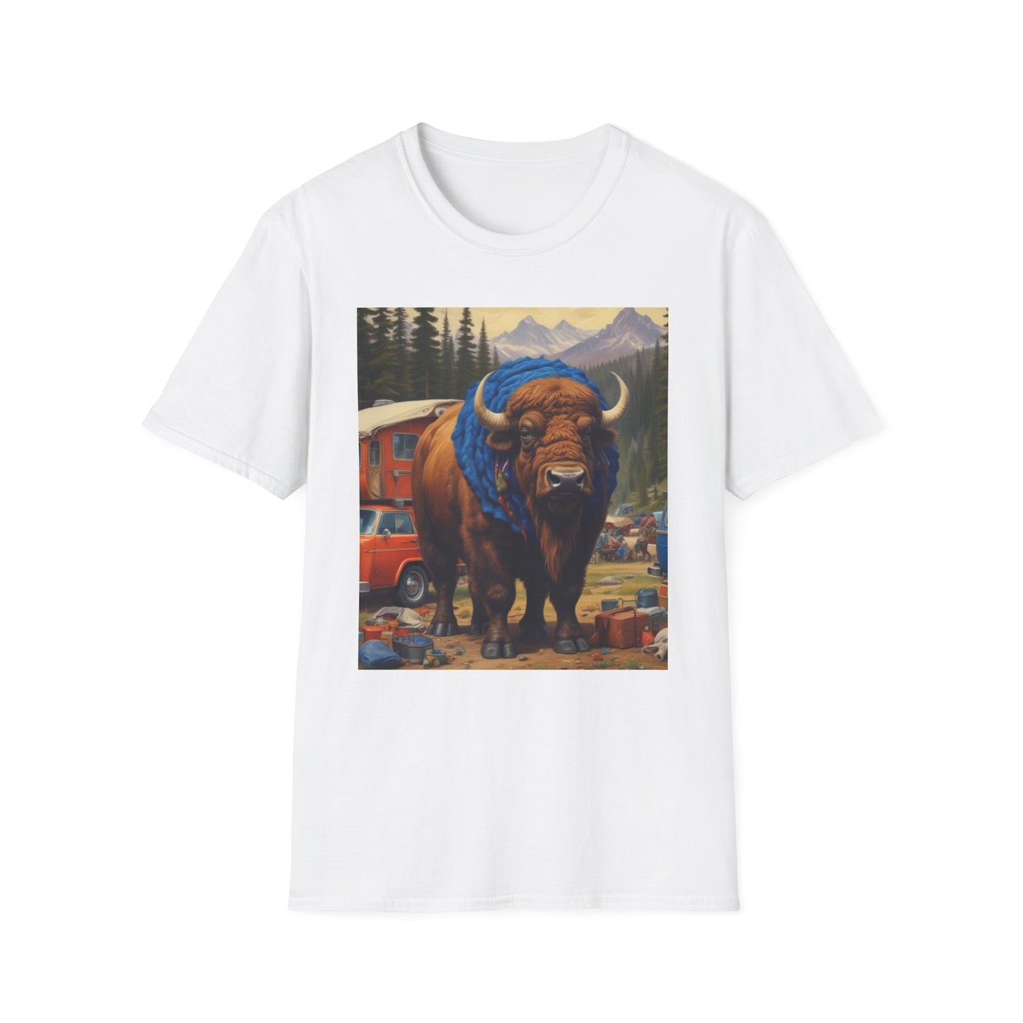 Unisex Softstyle T-Shirt Buffalo Summer  Friday   gin canadian