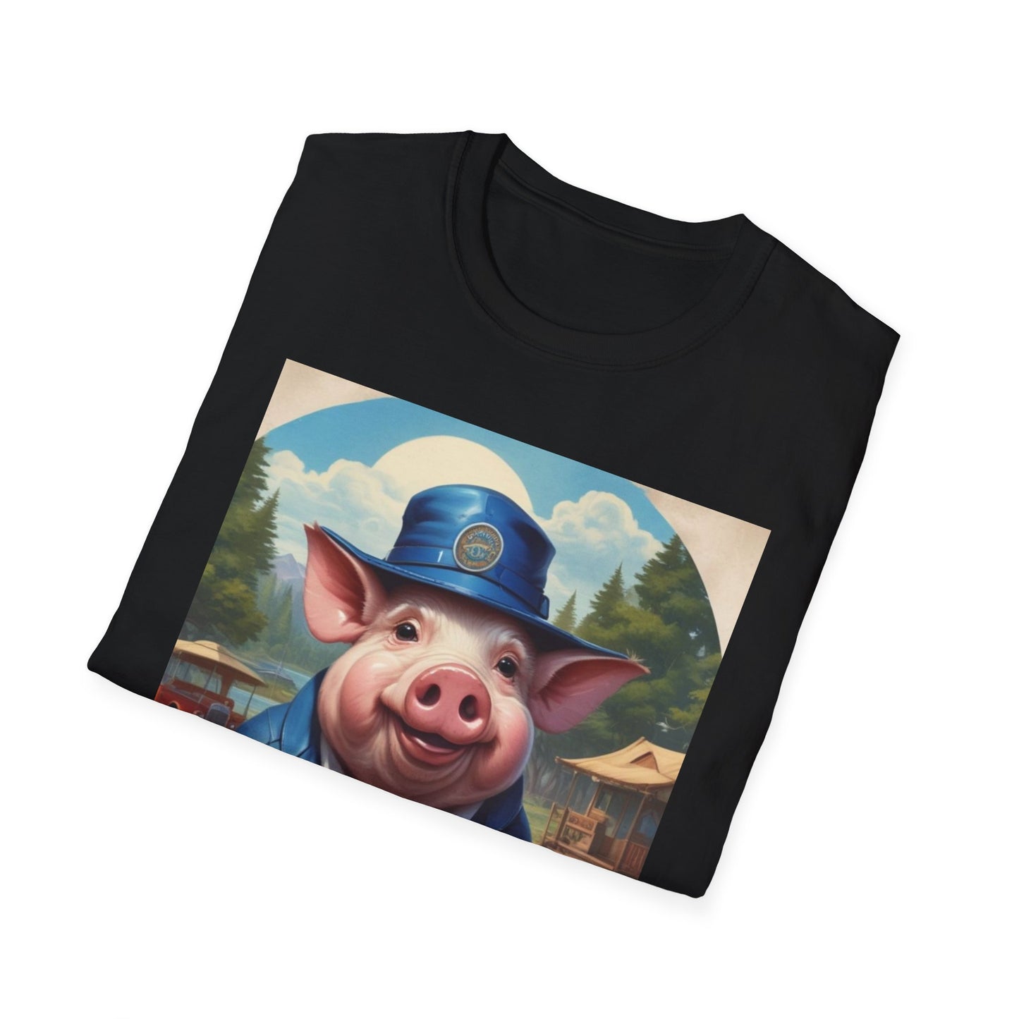 Unisex Softstyle T-Shirt pig petey postal canadian fun