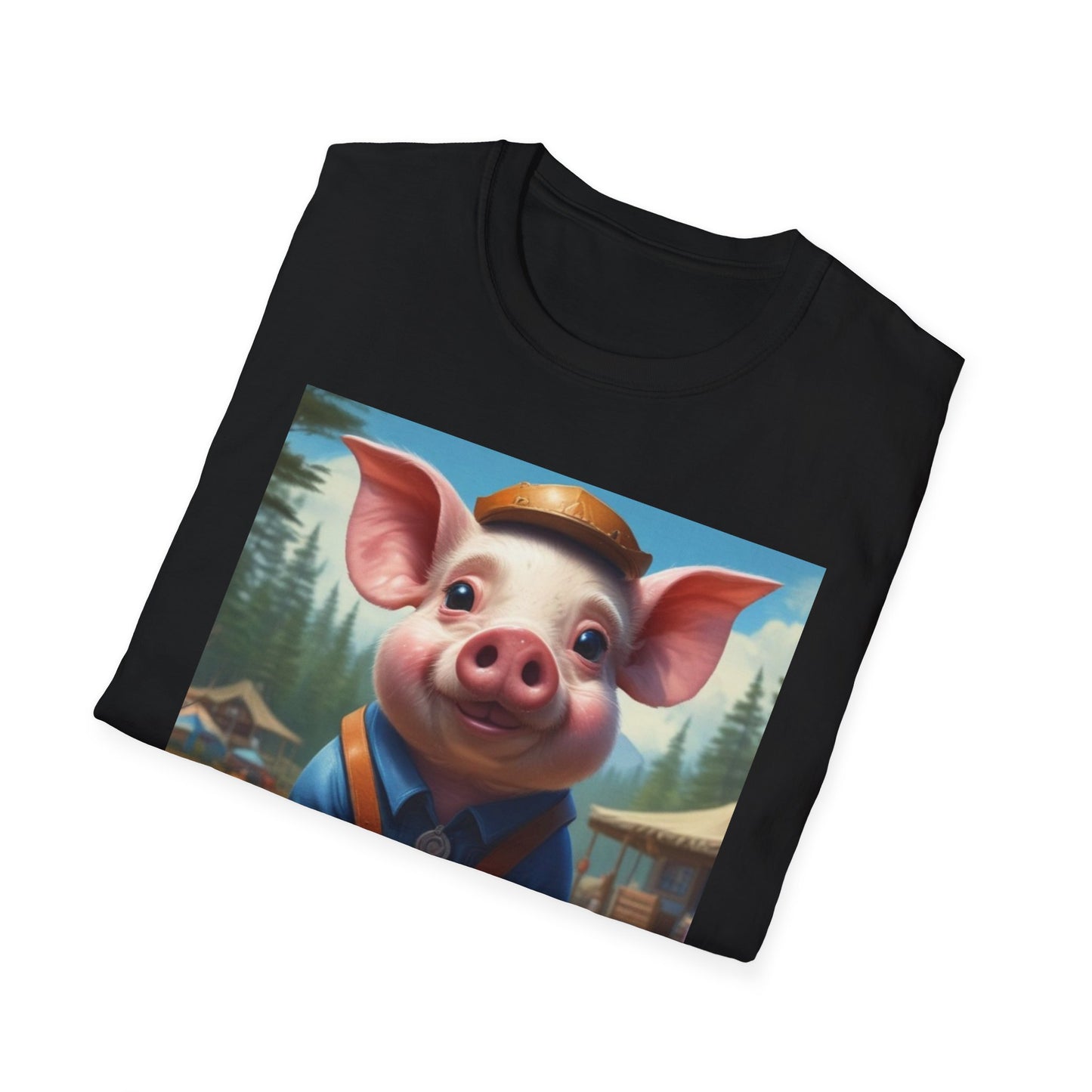 Unisex Softstyle T-Shirt  piglet marcus postal canadian fun