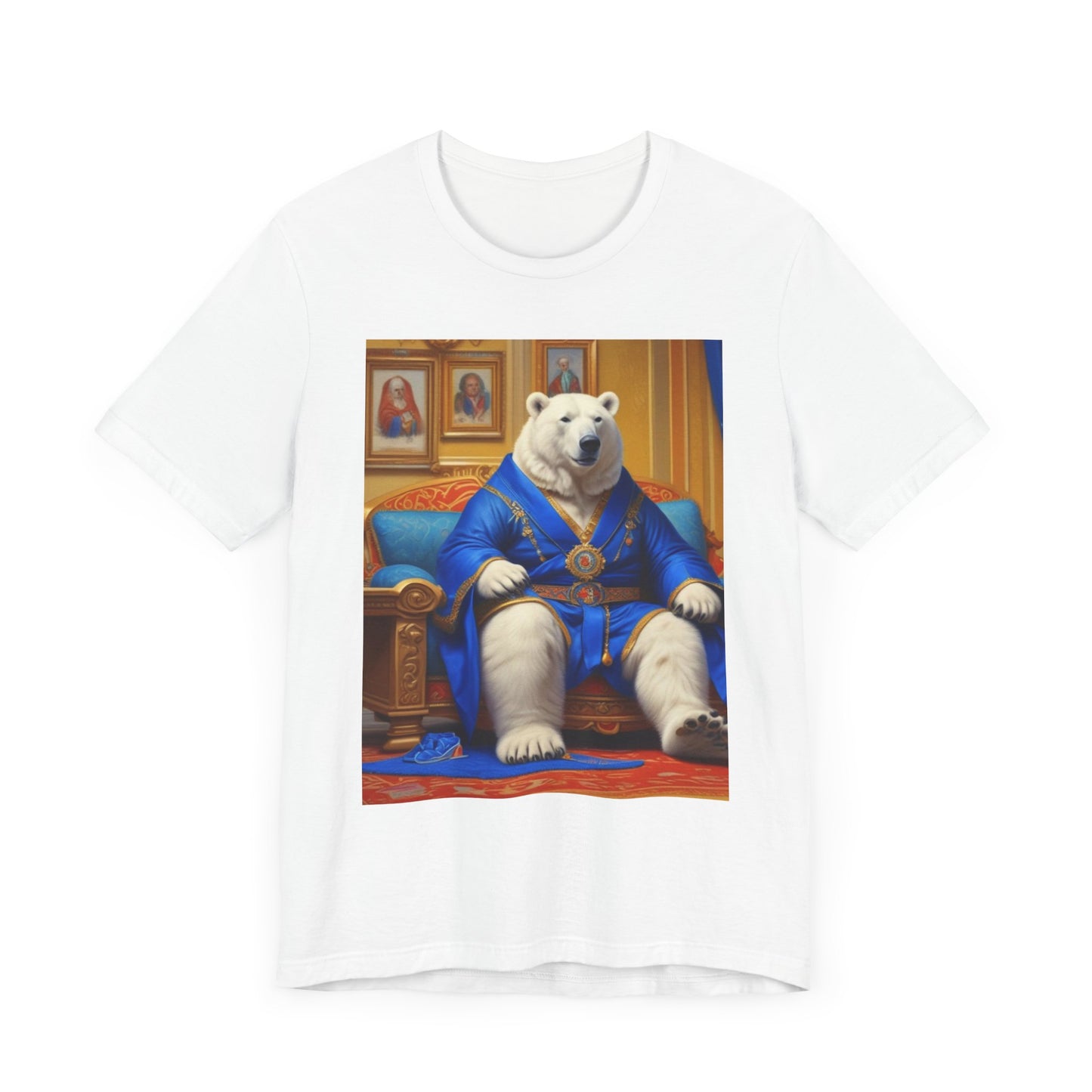 Unisex Jersey Short Sleeve Tee Polar bear king Mr c River's canadian