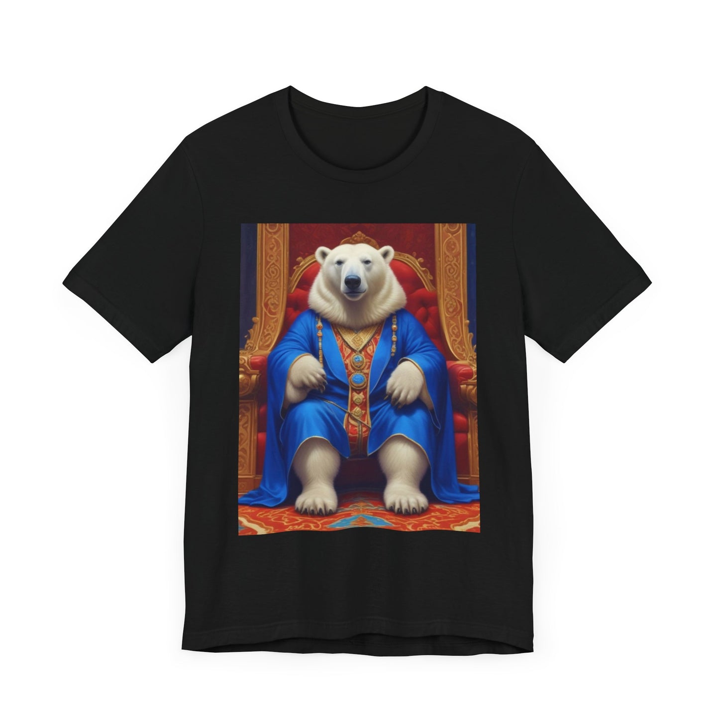 Unisex Jersey Short Sleeve Tee polar bear king Mr c River's canadian