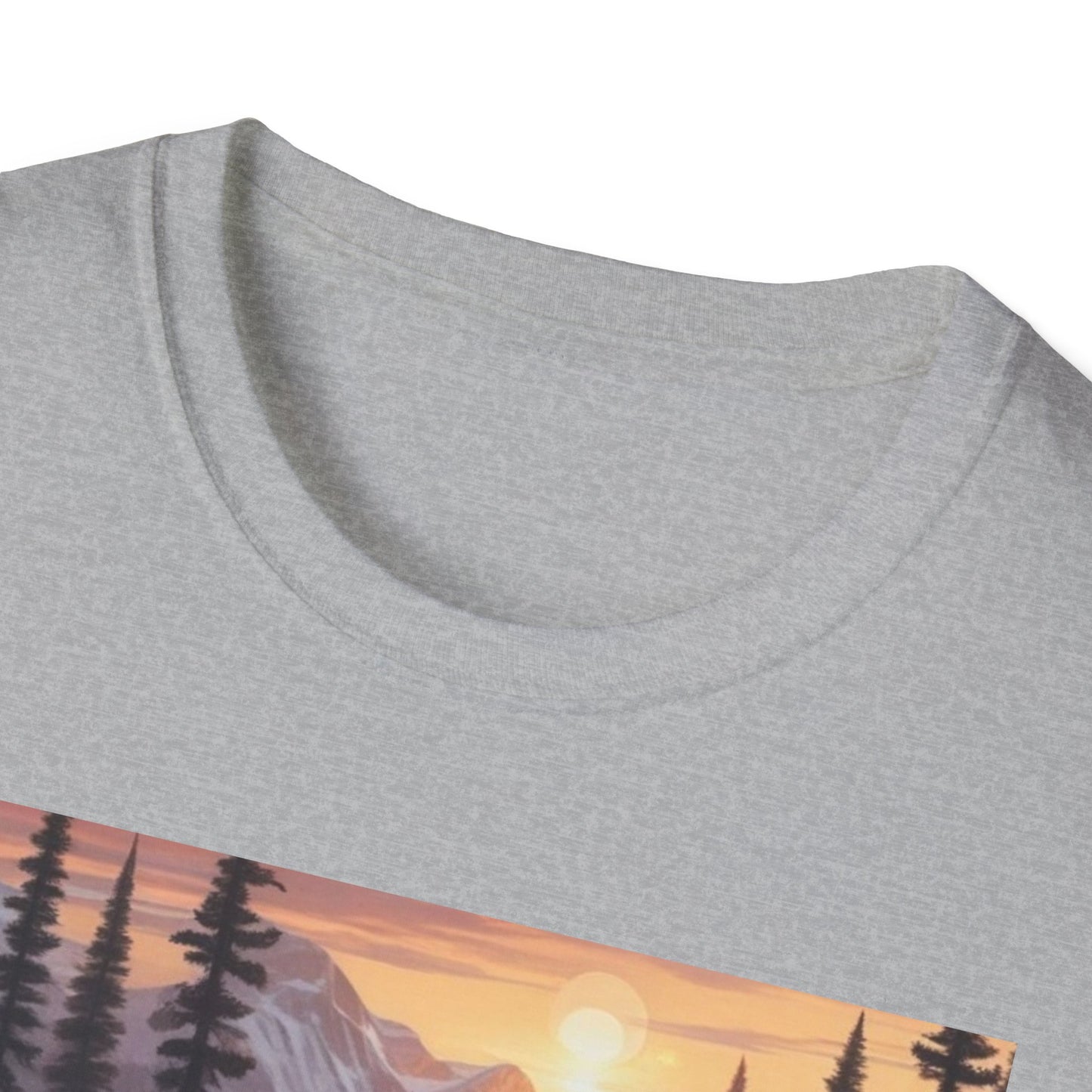 Unisex Softstyle T-Shirt bear camping  chad north of the hudson canadian