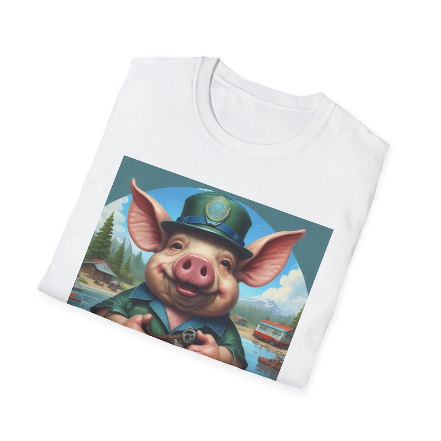 Unisex Softstyle T-Shirt  piglet   keys postal canadian  fun