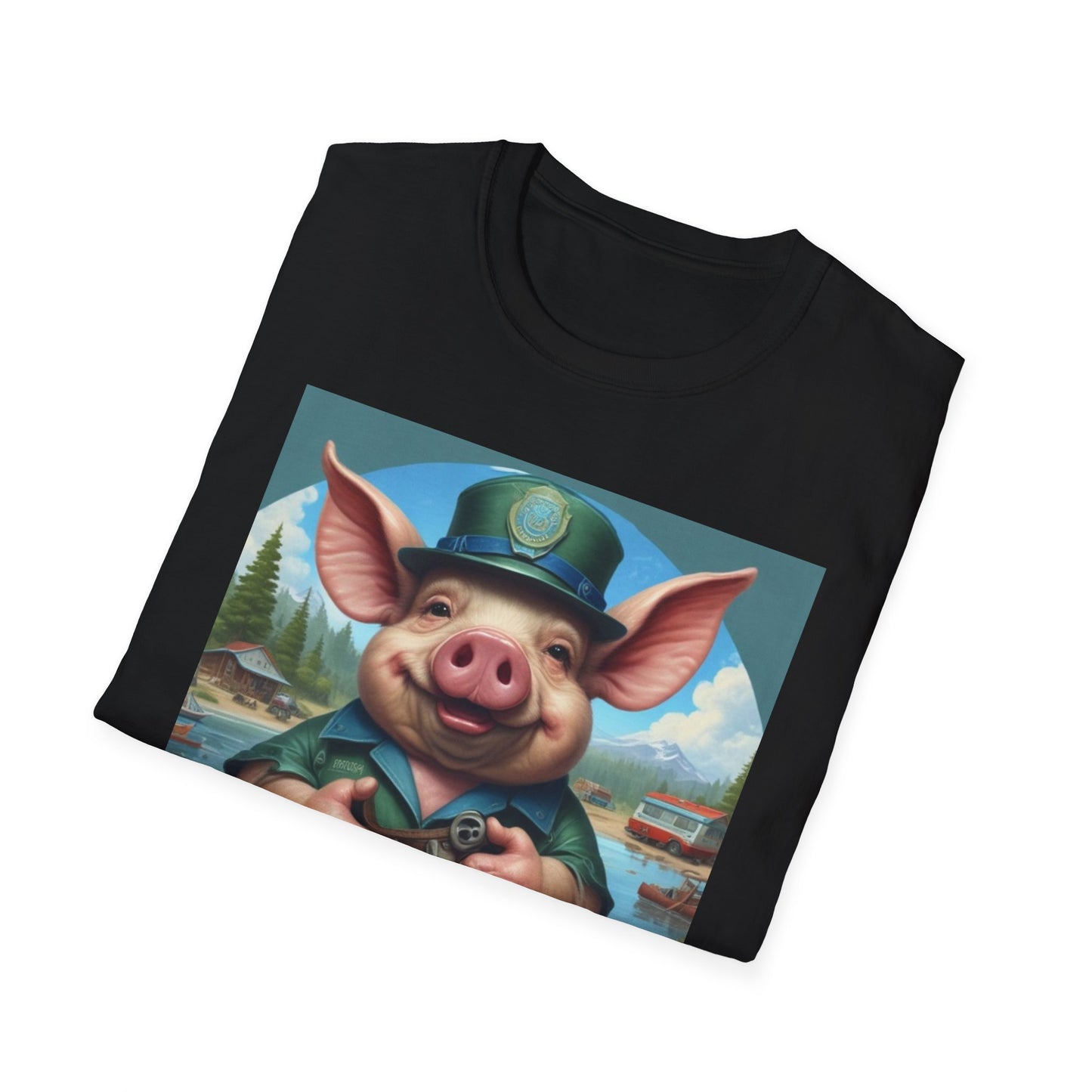 Unisex Softstyle T-Shirt  piglet   keys postal canadian  fun