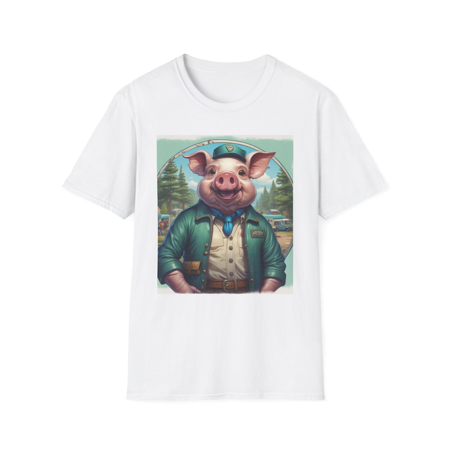 Unisex Softstyle T-Shirt pig niner postal canadian fun