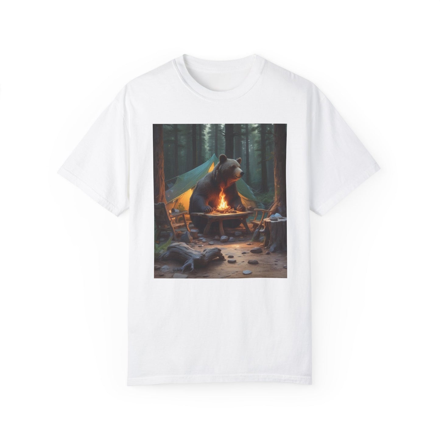 Unisex Garment-Dyed T-shirt bears camping north of the hudson Bay  canadian