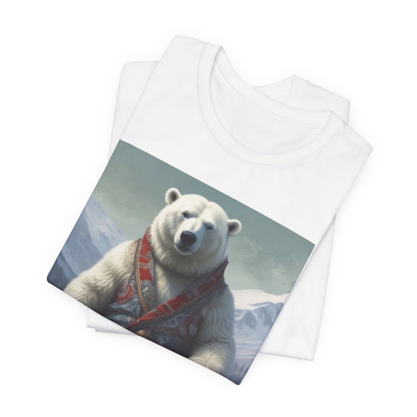 Unisex Jersey Short Sleeve Tee polar bear king Mr c River's canadian