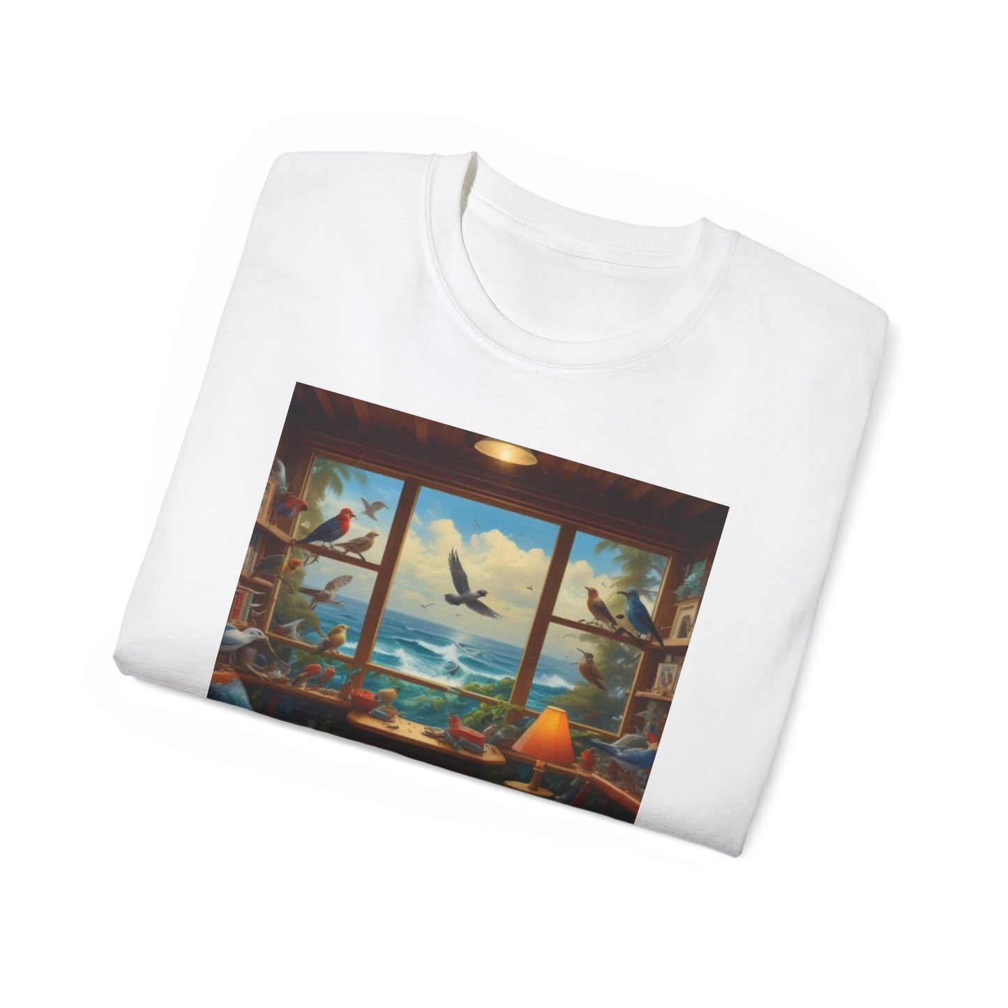 Unisex Ultra Cotton Tee Sea birds  sunday at the lake canadian