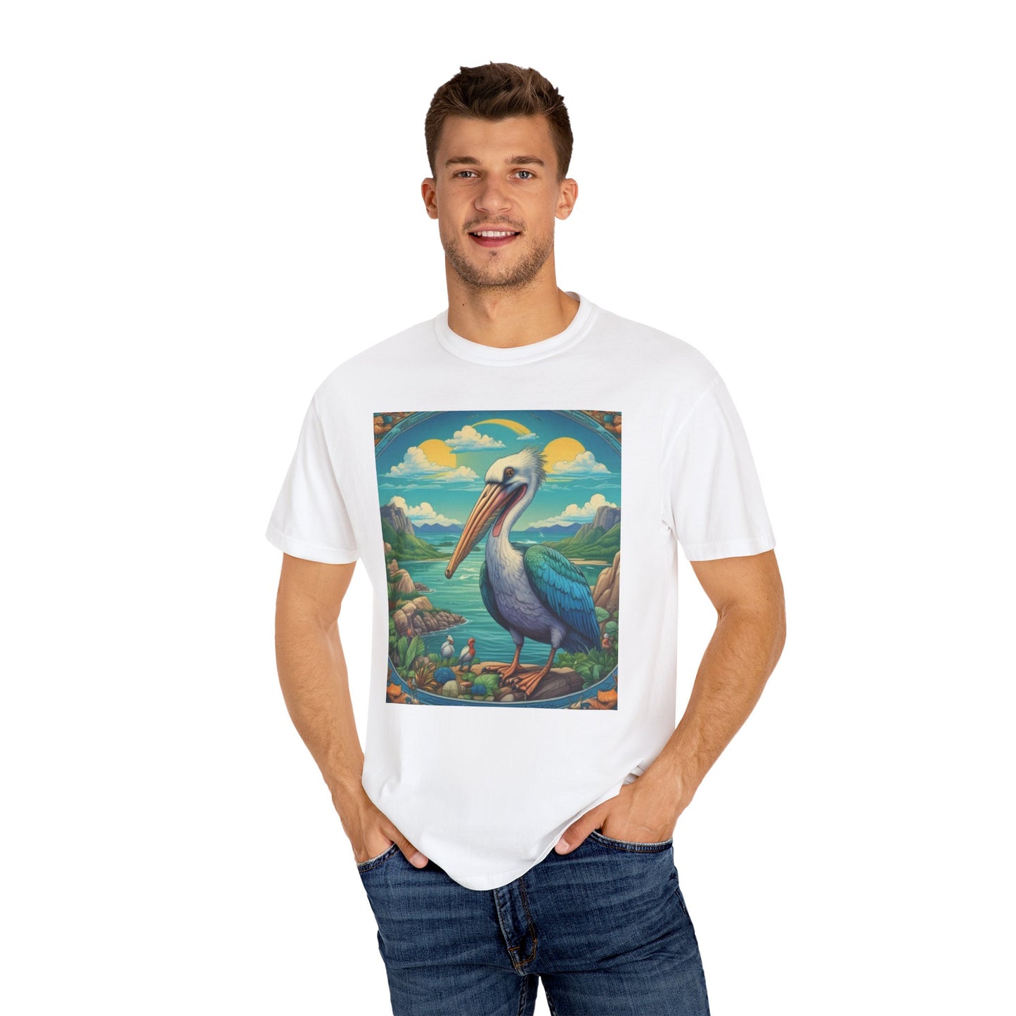 Unisex Garment-Dyed T-shirt sea birds  at the lake canadian  sally anne