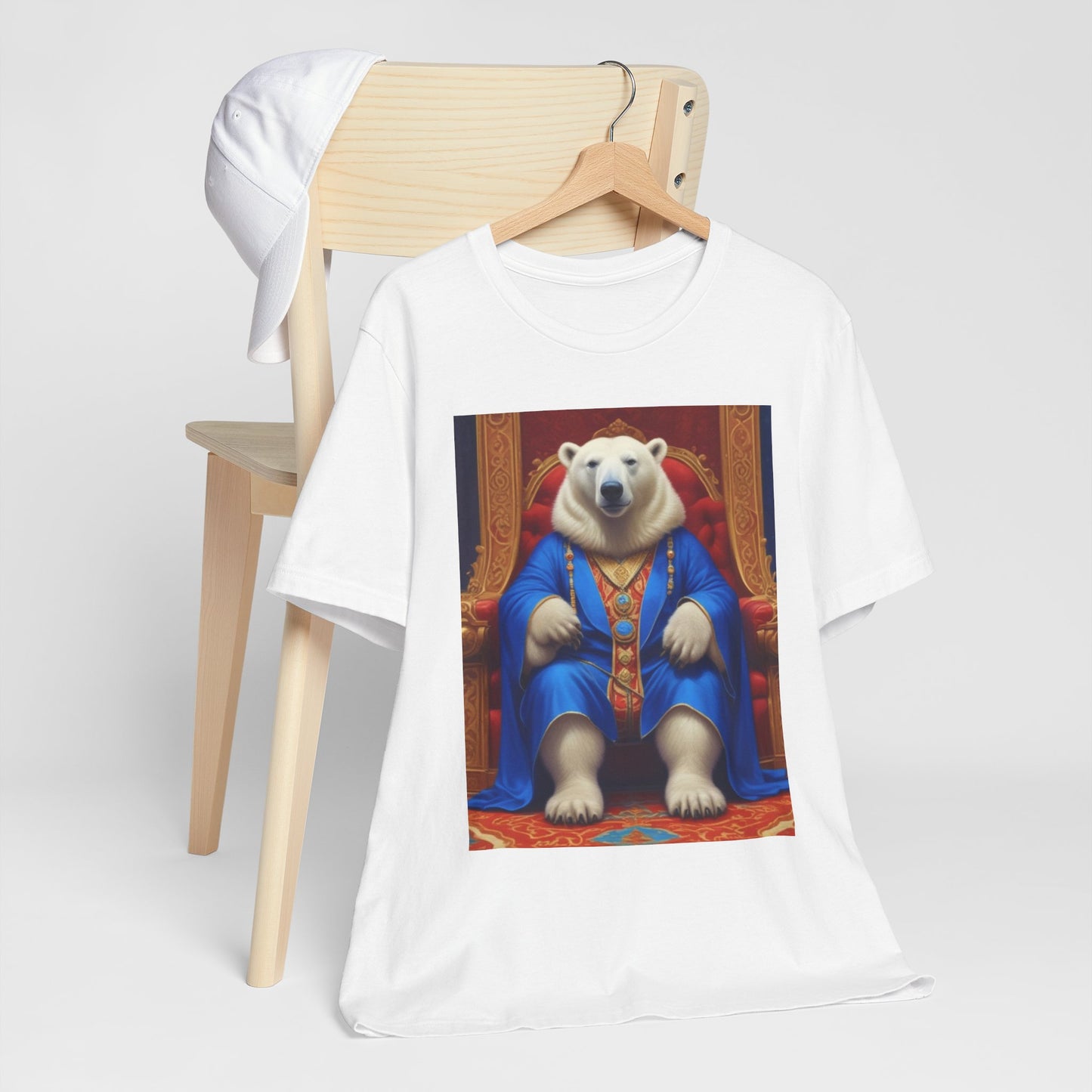 Unisex Jersey Short Sleeve Tee polar bear king Mr c River's canadian