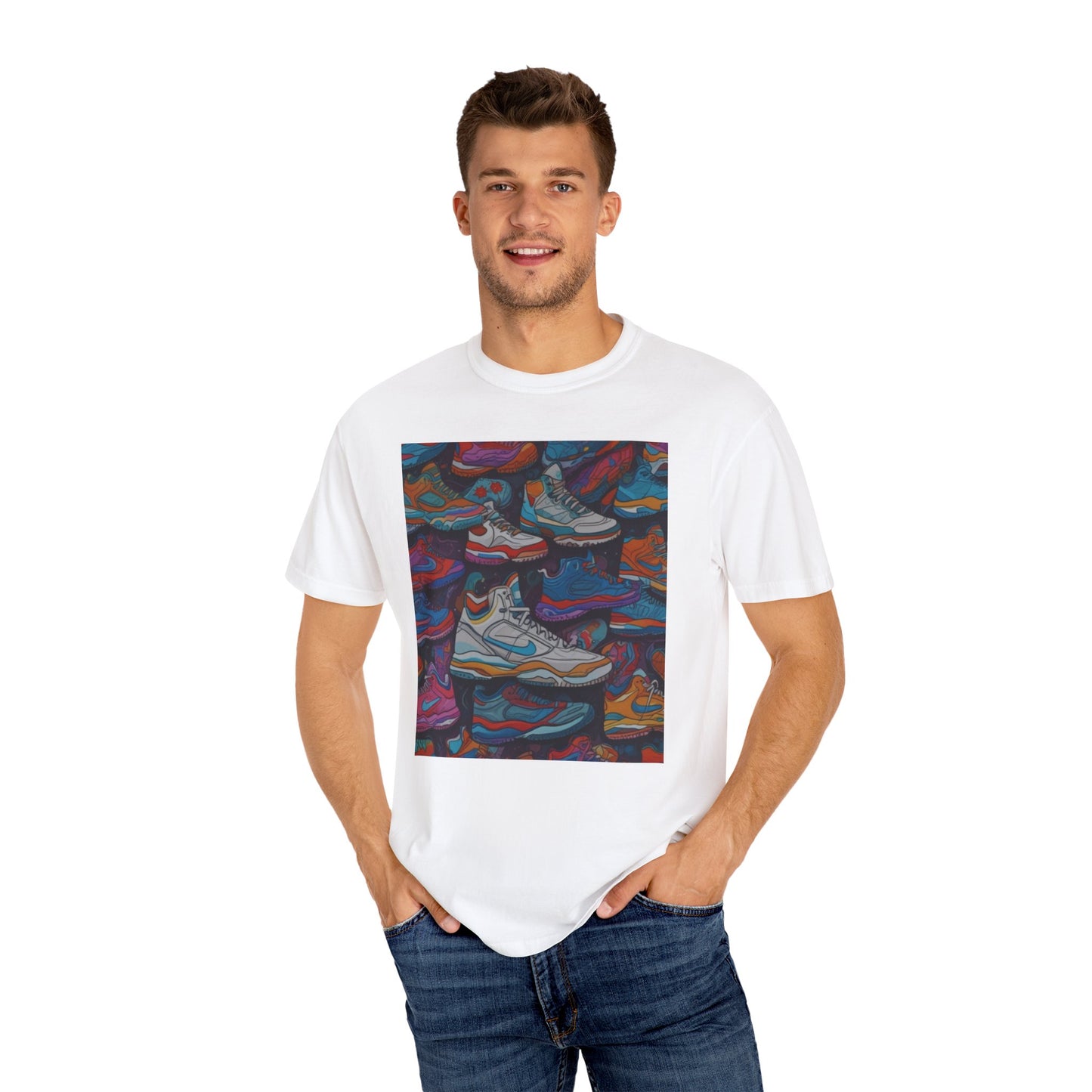 Unisex Garment-Dyed T-shirt pirate art shoe island  sweet