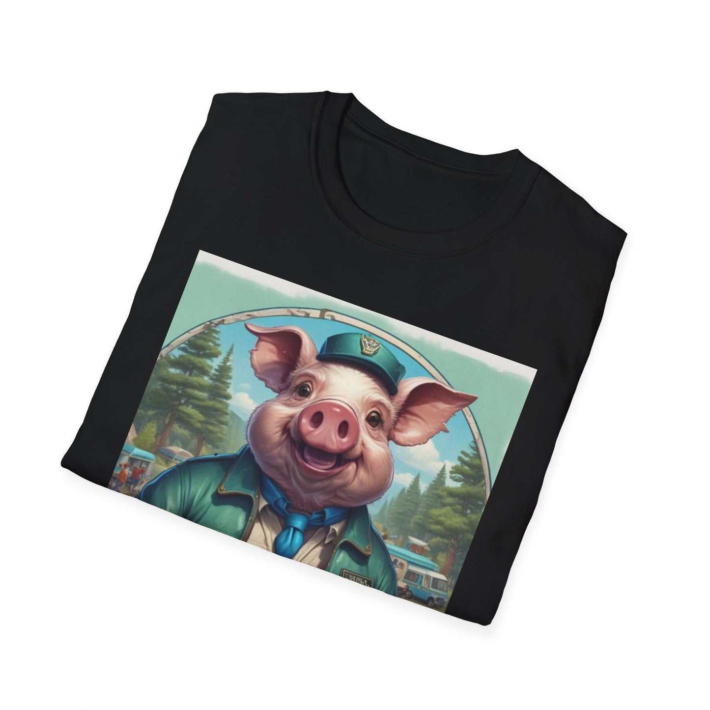 Unisex Softstyle T-Shirt pig niner postal canadian fun