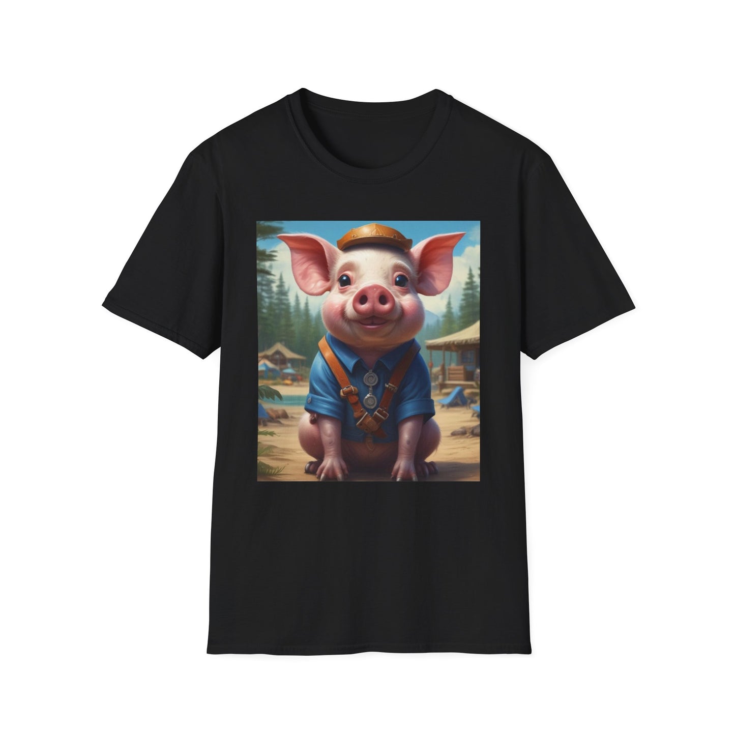 Unisex Softstyle T-Shirt  piglet marcus postal canadian fun